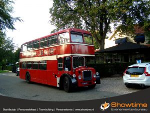 Engelse dubbeldekker bus huren in Rotterdam